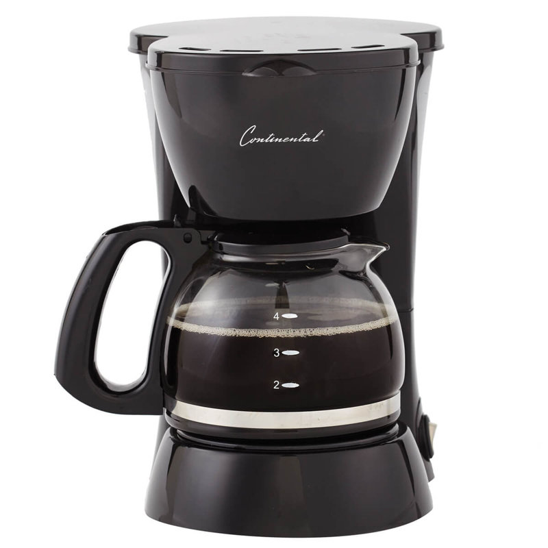 ContinentalElectric Continental Electric 4Cup Carafe Glass Coffee Maker & Reviews Wayfair.ca